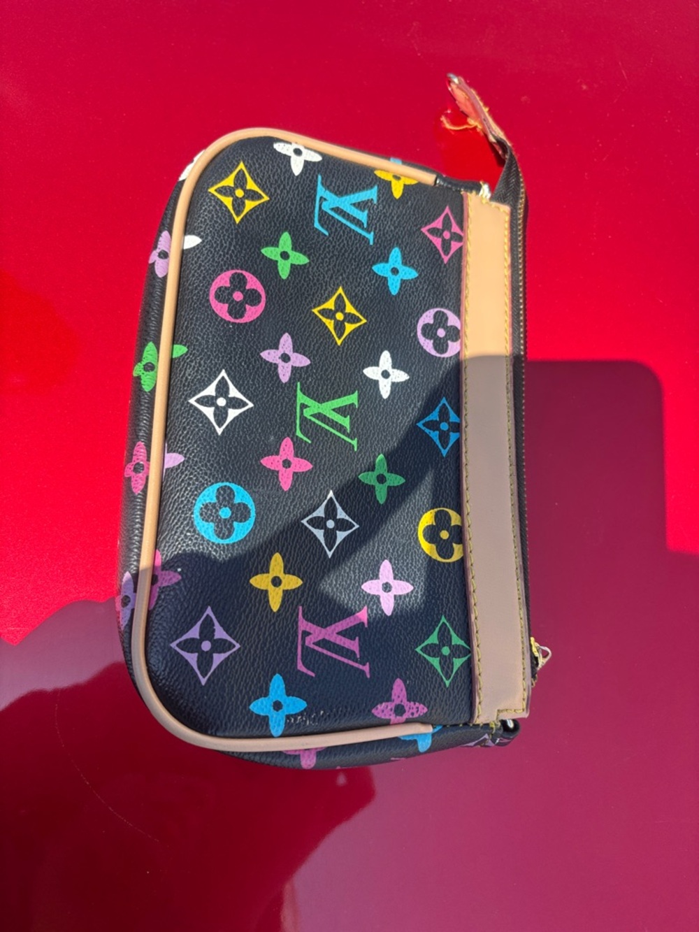 Louis Vuitton Black Multicolor Monogram Cosmetic Case
